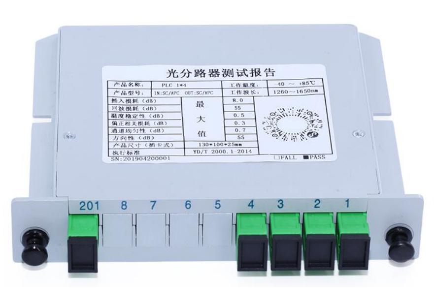 插卡式1X4光分路器